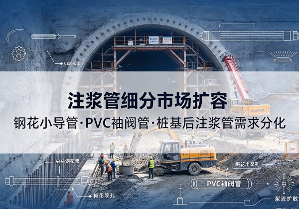 扎囊注浆管细分市场扩容，隧道钢花小导管、PVC 袖阀管、桩基后注浆管需求分化